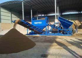 大型篩沙機(jī)工作現(xiàn)場